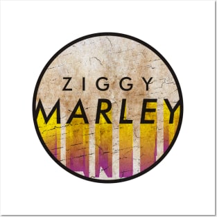 Ziggy Marley - VINTAGE YELLOW CIRCLE Posters and Art